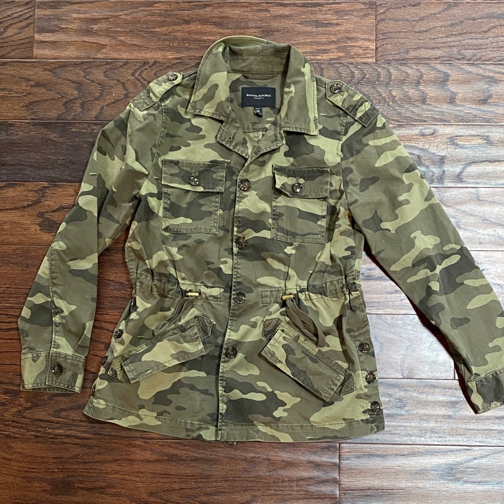 Banana Republic Olive Camouflage Jacket